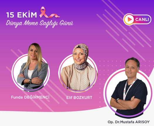 15 Ekim Dünya Meme Sağlığı Günü'ne Özel Instagram Canlı Yayını Gerçekleştirdik 15 Ekim Dünya Meme Sağlığı Günü'ne Özel Instagram Canlı Yayını Gerçekleştirdik